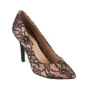 ✨Cosmopolitan 4" Lace Sz 7.5 Heels Black/Tan✨